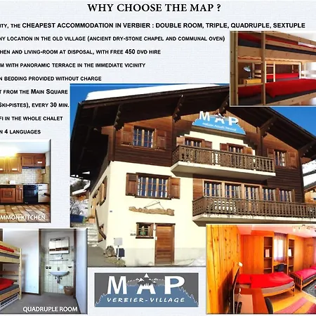 Map Verbier-village